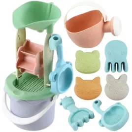 zestaw-do-piasku-w-wiaderku-z-kolowrotkiem-9-el-dla-dzieci-woopie-green