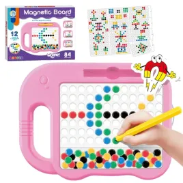 tablica-magnetyczna-slonik-rozowy-dla-dzieci-magpad-woopie-pinezki-edukacja