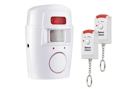 alarm-bezprzewodowy-czujnik-ruchu-na-baterie-syrena-do-domu-garazu-2-piloty