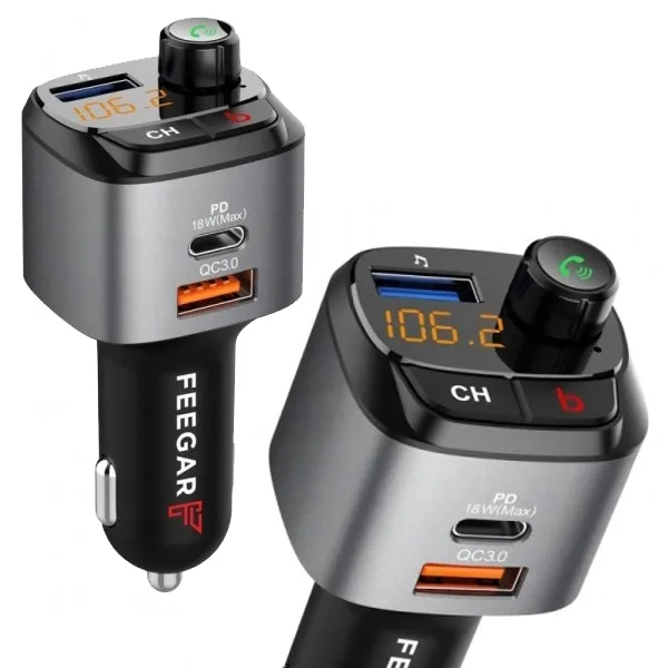 feegar-transmiter-fm-bluetooth-zestaw-glosnomowiacy-ladowarka-q100-pro-stan-opakowania-oryginalne