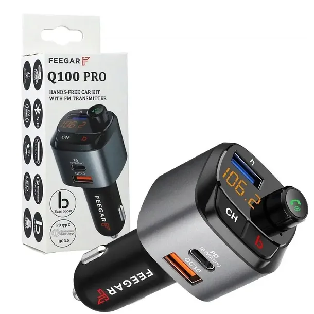 feegar-transmiter-fm-bluetooth-zestaw-glosnomowiacy-ladowarka-q100-pro-zrodlo-sygnalu-bluetooth-karta-pamieci-usb