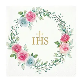 serwetki-papierowe-komunia-roze-ihs-zloty-napis-biale-33x33-cm-20-sztuk