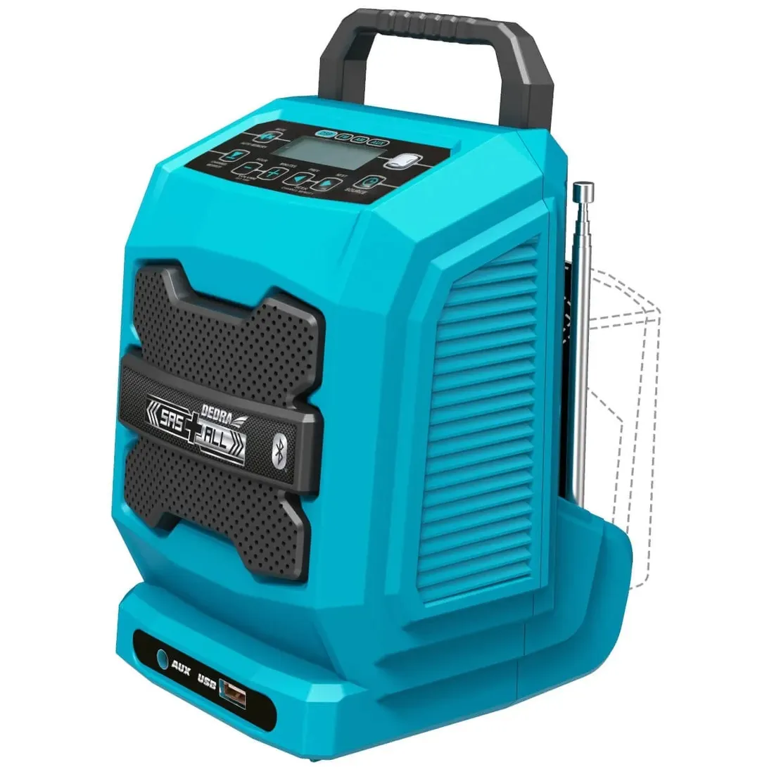 radio-akumulatorowe-bluetooth-18v-usb-stan-nowy