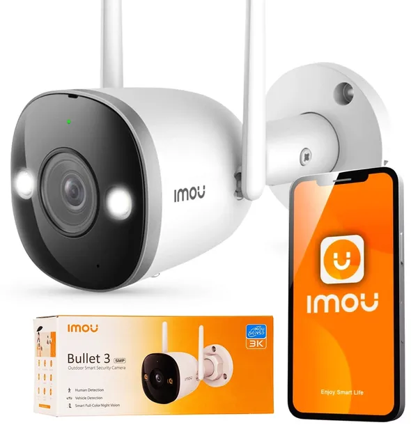 KAMERA WIFI ZEWNĘTRZNA 4MP FULL COLOR DETEKCJA AI MIKROFON GŁOŚNIK DAHUA