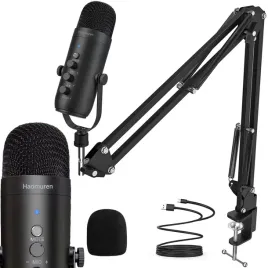 mikrofon-usb-studyjny-zestaw-ramie-gaming-streaming-podcast-pc-czarny