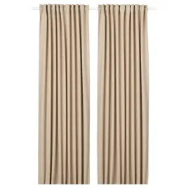 ikea-annakajsa-zaslony-zaciemniajace-1-para-bezowy-145x300-cm