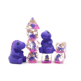 kostki-rpg-uroczy-tyranozaur-zestaw-7-epoksydowych-kostek-kosci