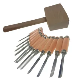 dluta-do-rzezbienia-12szt-mlotek-drewniany-pobijak