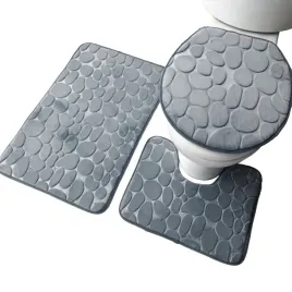 antyposlizgowe-dywaniki-lazienkowe-miekkie-szary-funkcyjny-zestaw-3-sztuk