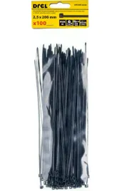 drel-opaski-zaciskowe-2-5x200-mm-nylon-czarne-100-szt-do-kabli