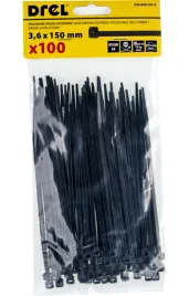 drel-opaski-zaciskowe-3-6x150-mm-nylon-czarne-100-szt-uniwersalne