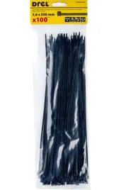 drel-opaski-zaciskowe-3-6x300-mm-nylon-czarne-100-szt-wytrzymale