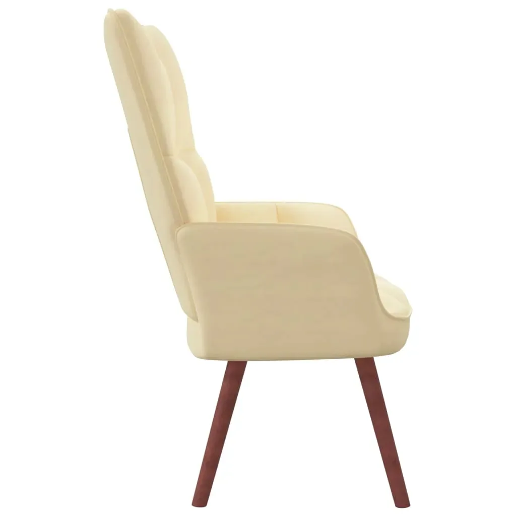 fotel-kremowy-obity-aksamitem