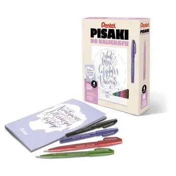 pentel-zestaw-z-lekcjami-letteringu-basic-stan-nowy
