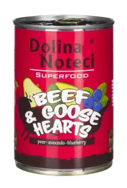 dolina-noteci-superfood-z-wolowina-i-sercami-z-gesi-mokra-karma-dla-psa