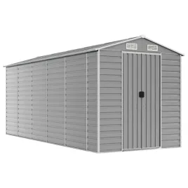 szopa-ogrodowa-jasnoszara-191x470x198-cm-stal-galwanizowana