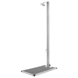 prysznic-ogrodowy-z-szara-podstawa-220-cm-stal-nierdzewna