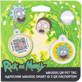 adresowka-dla-psa-metalowa-z-qr-paszportem-motyw-rick-and-morty-25-mm