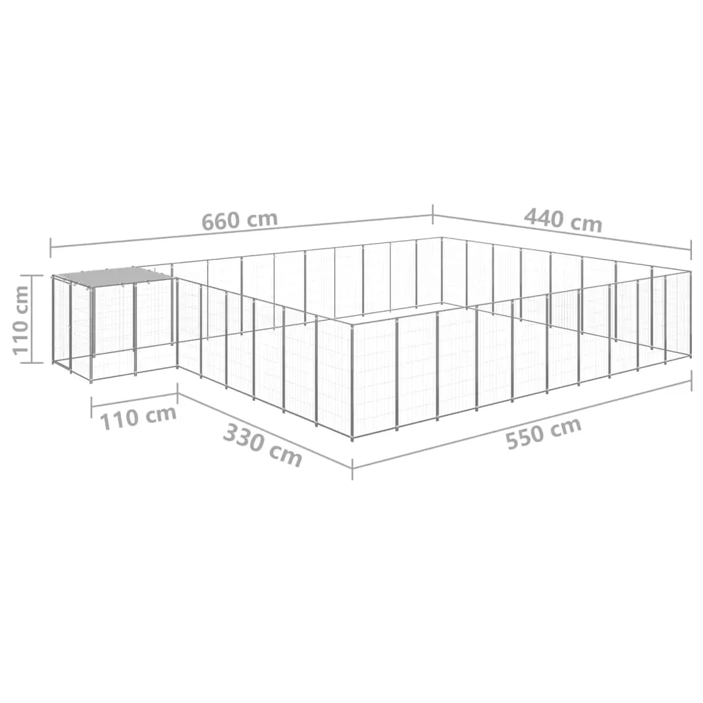 kojec-dla-psa-srebrny-2541-m-stalowy
