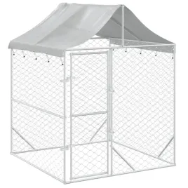 kojec-dla-psa-z-dachem-srebrny-2x2x25-m-stal-galwanizowana
