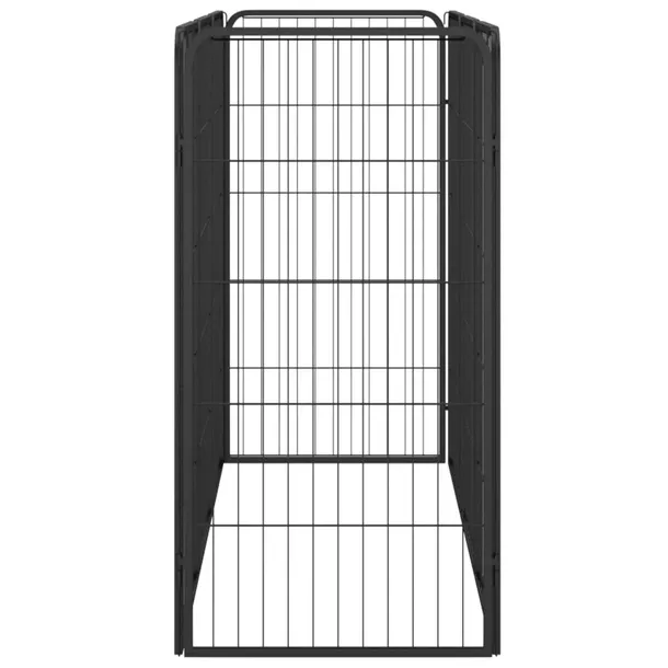 kojec-dla-psa-8-paneli-czarny-50x100-cm-stal-dlugosc-150-cm