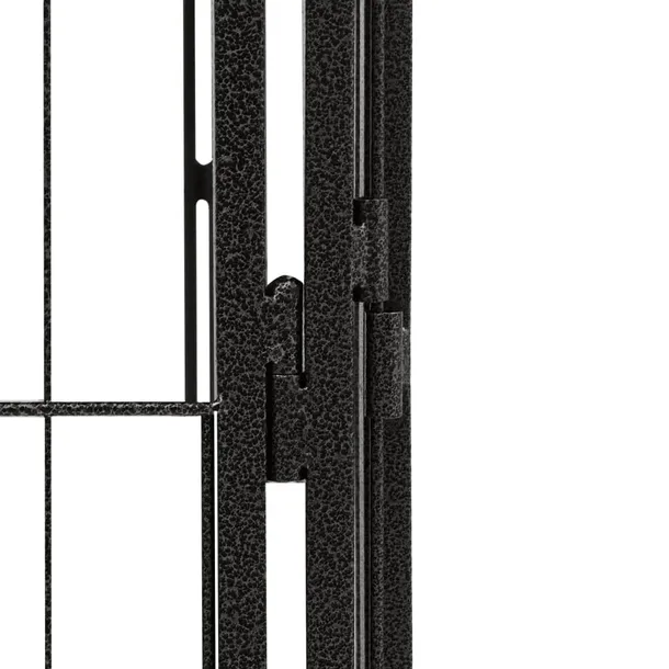 kojec-dla-psa-8-paneli-czarny-50x100-cm-stal-szerokosc-50-cm