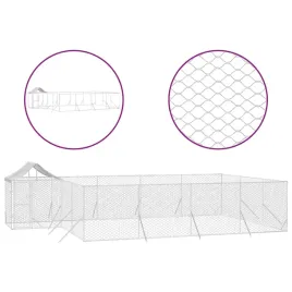kojec-dla-psa-z-dachem-srebrny-10x6x25m-stal-galwanizowana