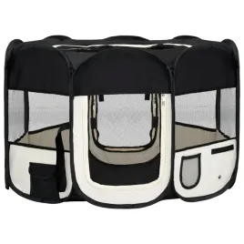 skladany-kojec-dla-psa-z-torba-czarny-110x110x58-cm