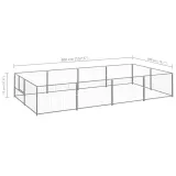 kojec-dla-psa-srebrny-8-m-stalowy-wysokosc-70-cm