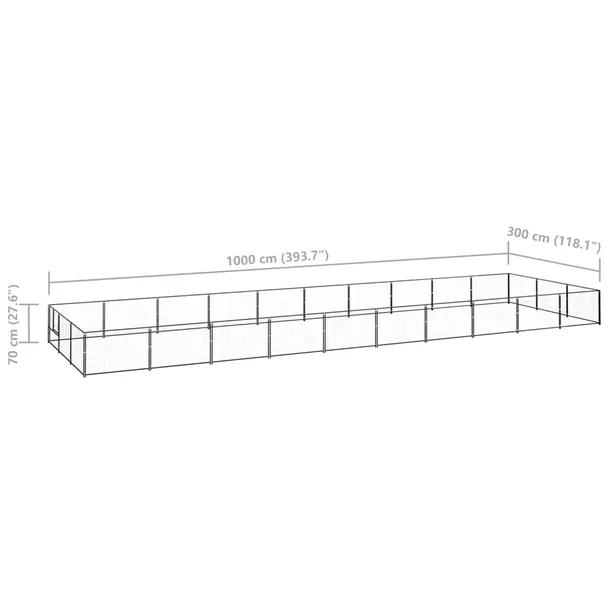 kojec-dla-psa-czarny-30-m-stalowy-wysokosc-70-cm