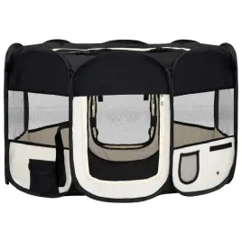 skladany-kojec-dla-psa-z-torba-czarny-125x125x61-cm