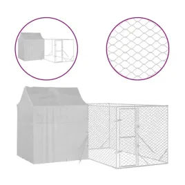 kojec-dla-psa-z-dachem-srebrny-4x4x25-m-stal-galwanizowana