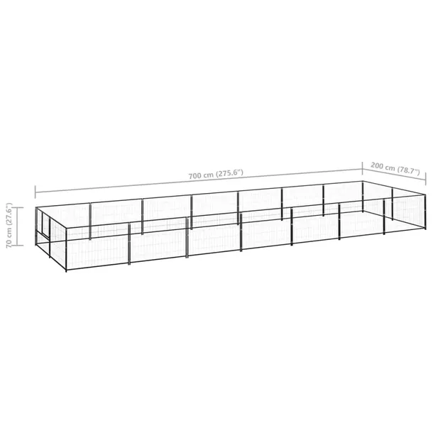 kojec-dla-psa-czarny-14-m-stalowy-wysokosc-70-cm