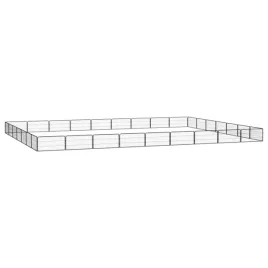 kojec-dla-psa-32-panele-czarny-100x50-cm-stal
