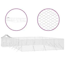 kojec-dla-psa-z-dachem-srebrny-10x8x25m-stal-galwanizowana