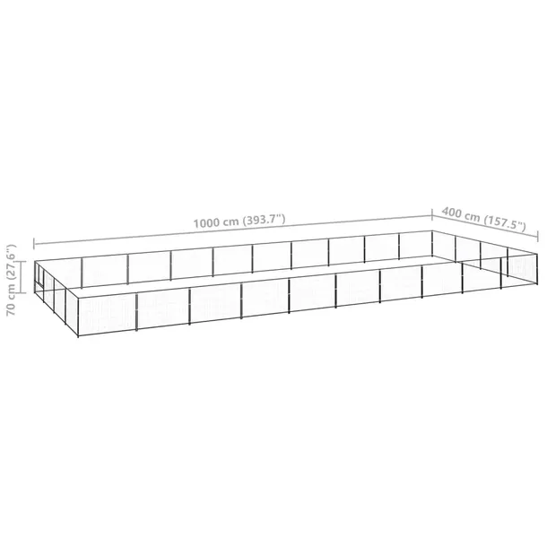 kojec-dla-psa-czarny-40-m-stalowy-wysokosc-70-cm