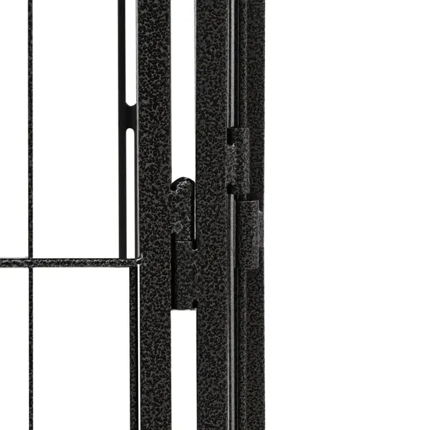 kojec-dla-psa-36-paneli-czarny-50x100-cm-stal-szerokosc-400-cm