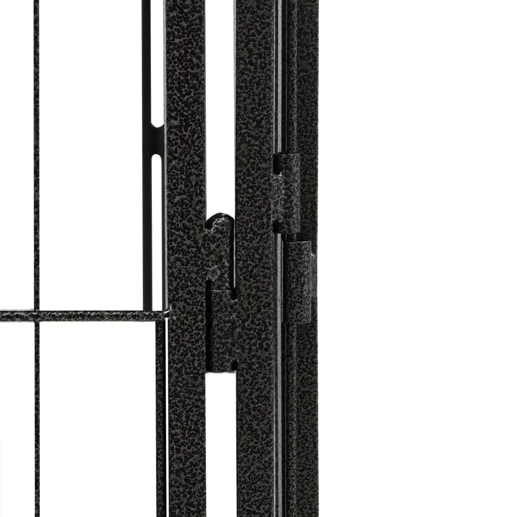 kojec-dla-psa-36-paneli-czarny-50x100-cm-stal-stan-nowy