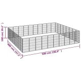kojec-dla-psa-36-paneli-czarny-50x100-cm-stal-stan-nowy-rodzaj-kojec