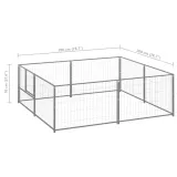 kojec-dla-psa-srebrny-4-m-stalowy-wysokosc-70-cm