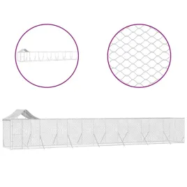 kojec-dla-psa-z-dachem-srebrny-14x2x25m-stal-galwanizowana