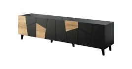 szafka-rtv-vitrail-200-cm-4d-frezowana-czarny-mat-dab-craft