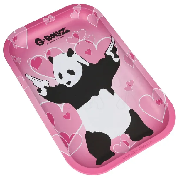 Tacka do jointów G-Rollz Banksy Panda Gunnin 17.5x27.5 cm