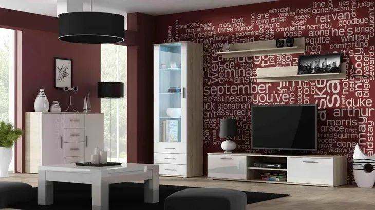 witryna-soho-s1-dab-sonoma-bialy-polysk-stan-nowy