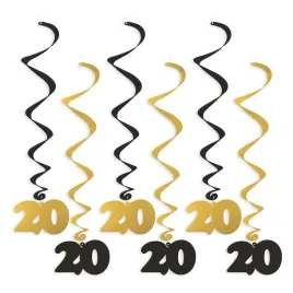 swiderki-wiszace-urodziny-20-czarno-zlote-6-szt