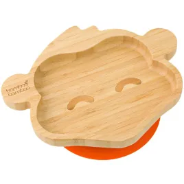 -talerz-z-przyssawka-dla-dzieci-bamboo-bamboo-malpka-pomaranczowy