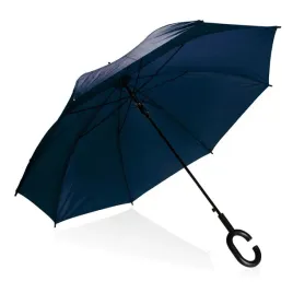 platinet-umbrella-parasol-c-handle-semi-auto-nylon-blue-45007