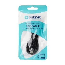 platinet-cable-braided-kabel-w-oplocie-usb-c-to-usb-c-60w-3a-1m-black-4588