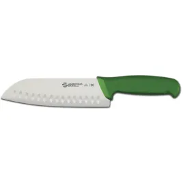 noz-santoku-supra-colore-ambrogio-sanelli-ostrze-ze-zlobieniami-zielony-l