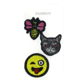 naprasowanka-naszywka-termo-kot-emoji-komplet-3szt